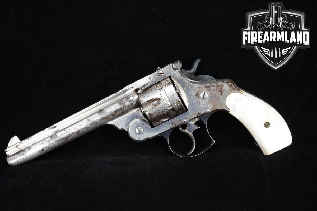 1878-1912 Smith & Wesson New Model Number Three 44-Russian 6" Nickel S&W 3
