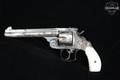 1878-1912 Smith & Wesson (S&W) New Model Number Three .44 Russian Nickel in Poor Condition Image 3