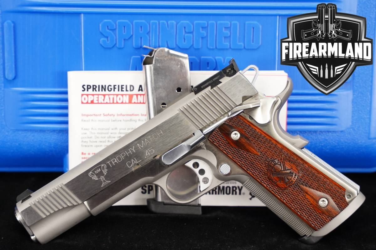 Springfield Armory 1911-A1 Trophy Match 45 ACP M1911A1 +2 MAGS, ORIG CASE