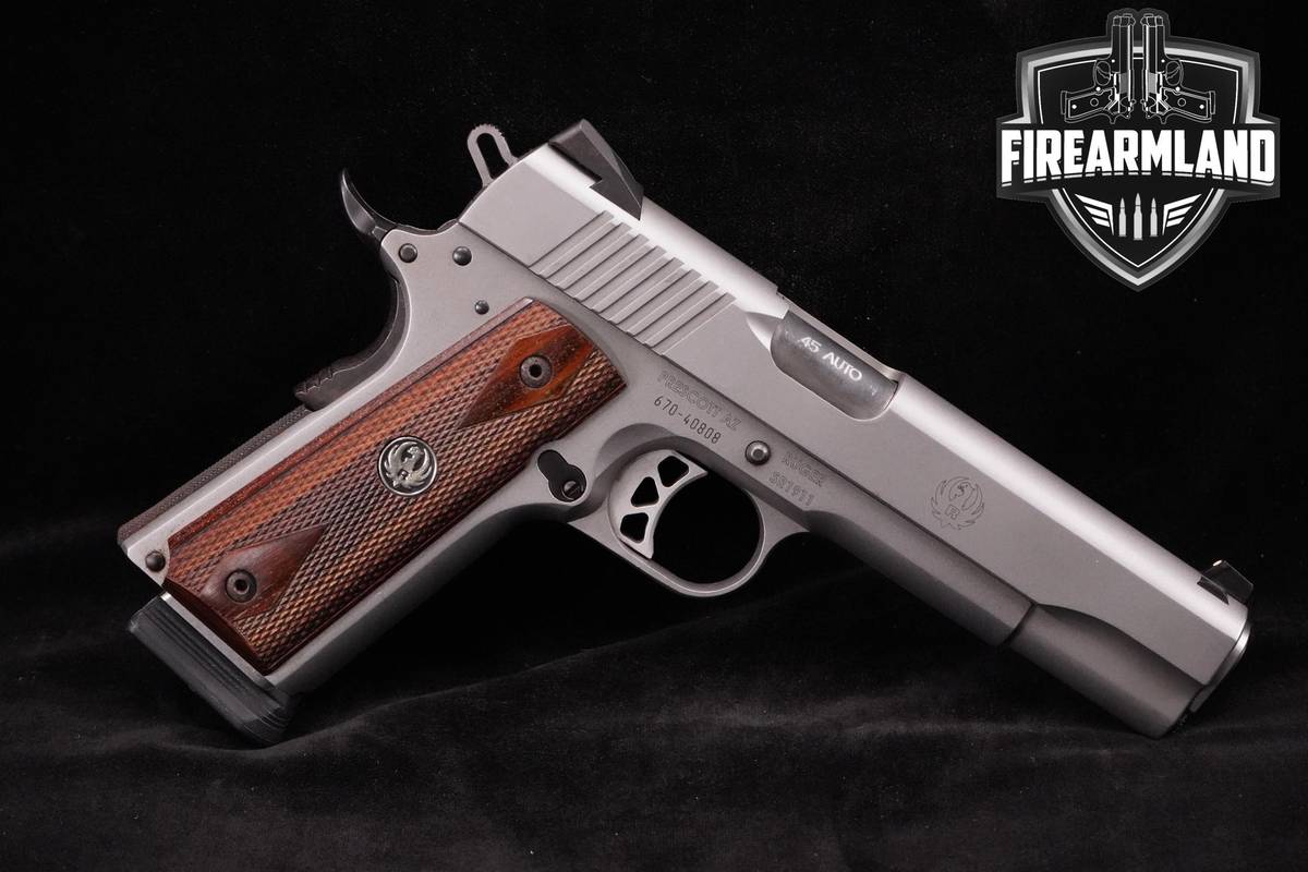 Ruger SR1911 45-ACP SR-1911-A1 5" Stainless +2 MAGS & ORIG BOX