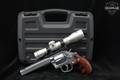 Smith & Wesson (S&W) Model 686 Clark Custom Ported Barrel .357 Mag. Stainless Steel in Good Condition Image 2