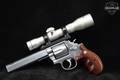 Smith & Wesson (S&W) Model 686 Clark Custom Ported Barrel .357 Mag. Stainless Steel in Good Condition Image 3