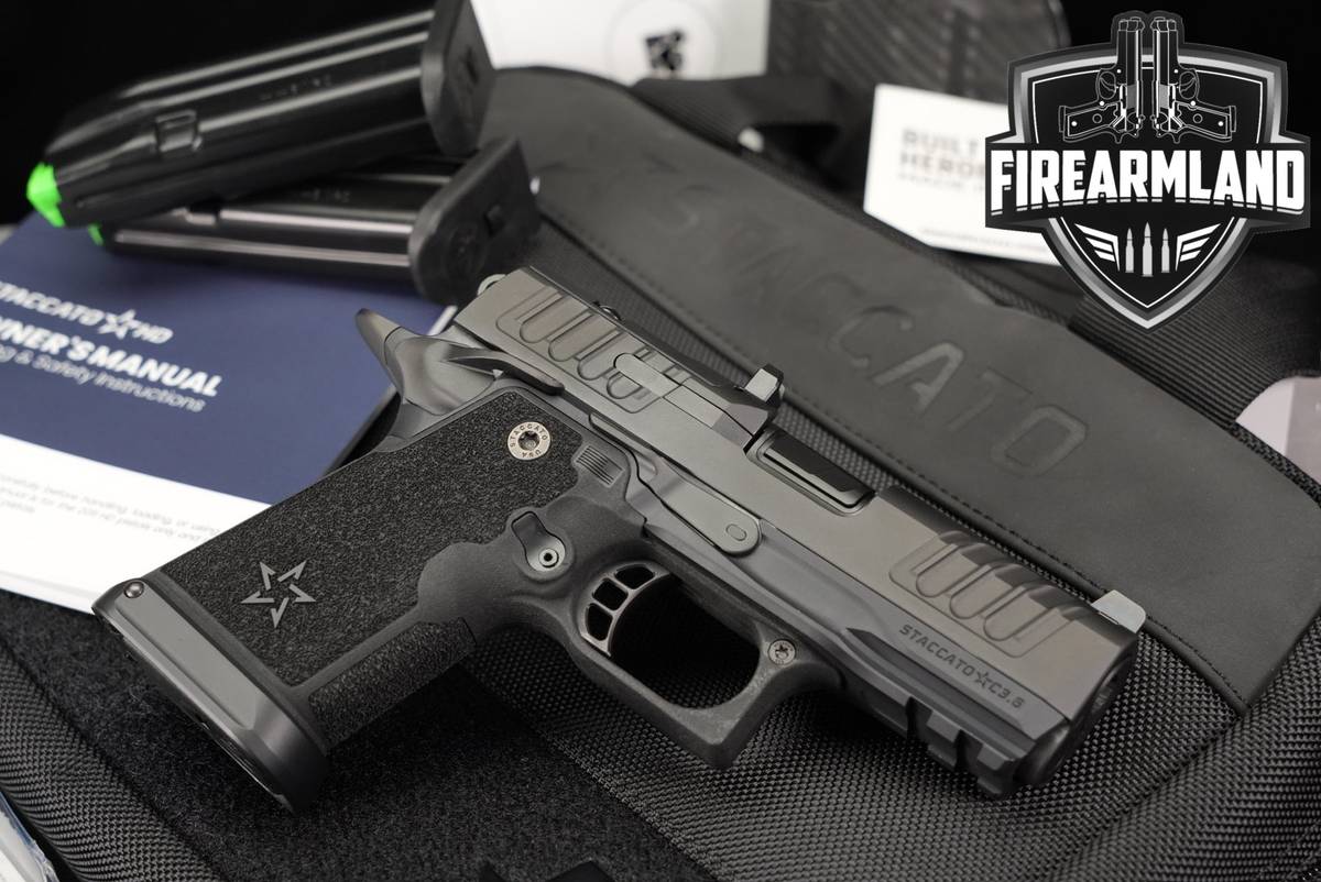 Staccato 2011 HD C3.6 9mm Optics-Ready 3.6" STI C 1911 +5 MAGS, ORIG CASE