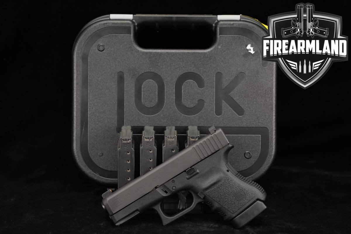 Glock 36 Gen3 G36 Gen 3 Slimline 45 ACP 3.78" +5 MAGS & ORIG CASE