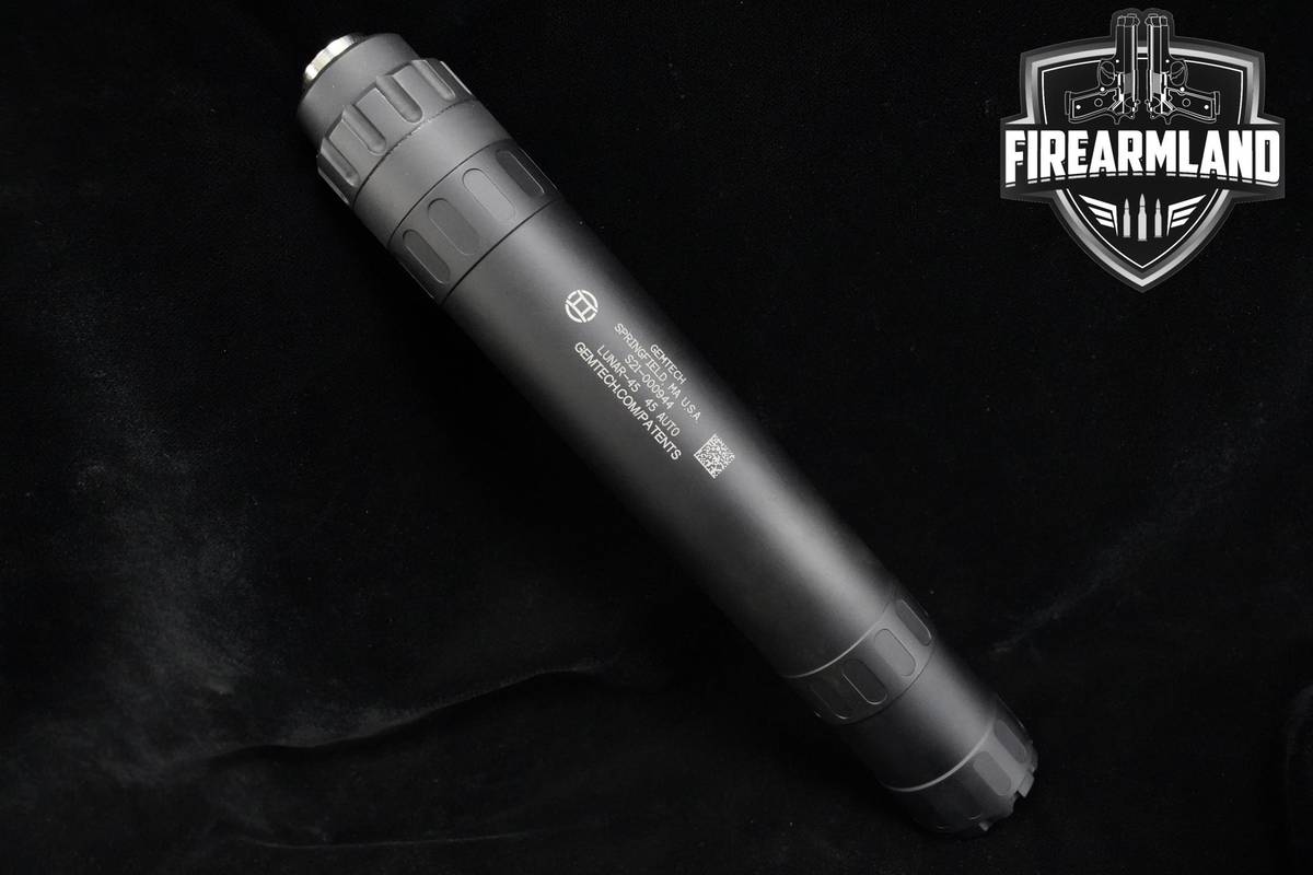 SUPPRESSOR Gemtech Lunar-45 45 ACP 8.75" Gemtech Lunar45 Lunar-45 +ORIG BOX