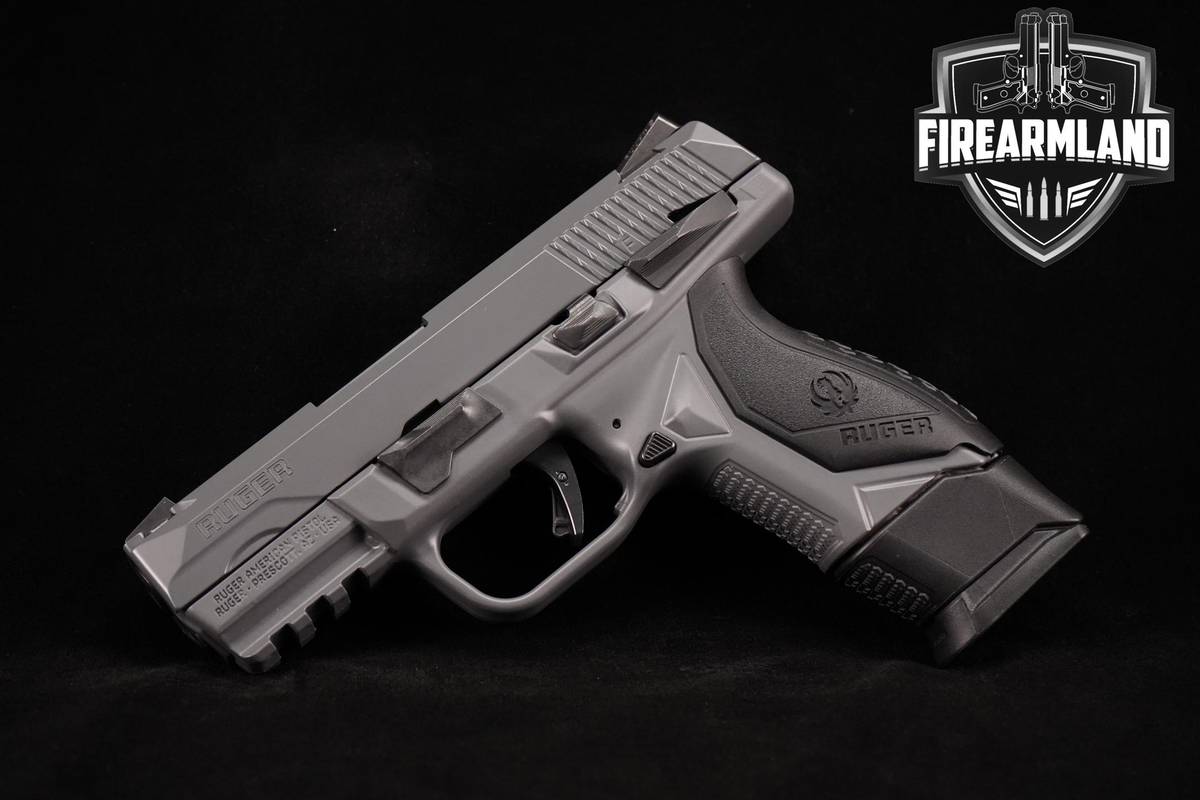 Ruger American Pistol Compact 9mm 3.55" Elite Concrete Cerakote +ORIG CASE