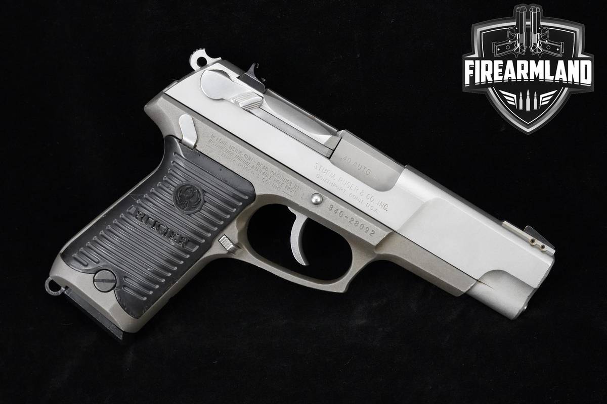 Sturm Ruger P91DC 40 S&W 4.5" Stainless Steel Ruger  P-91DC DA/SA