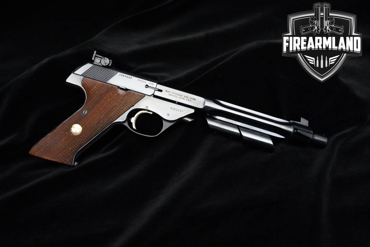 1963 High Standard 104 Supermatic Trophy 22LR 8.25" Blued Pistol FLUTED