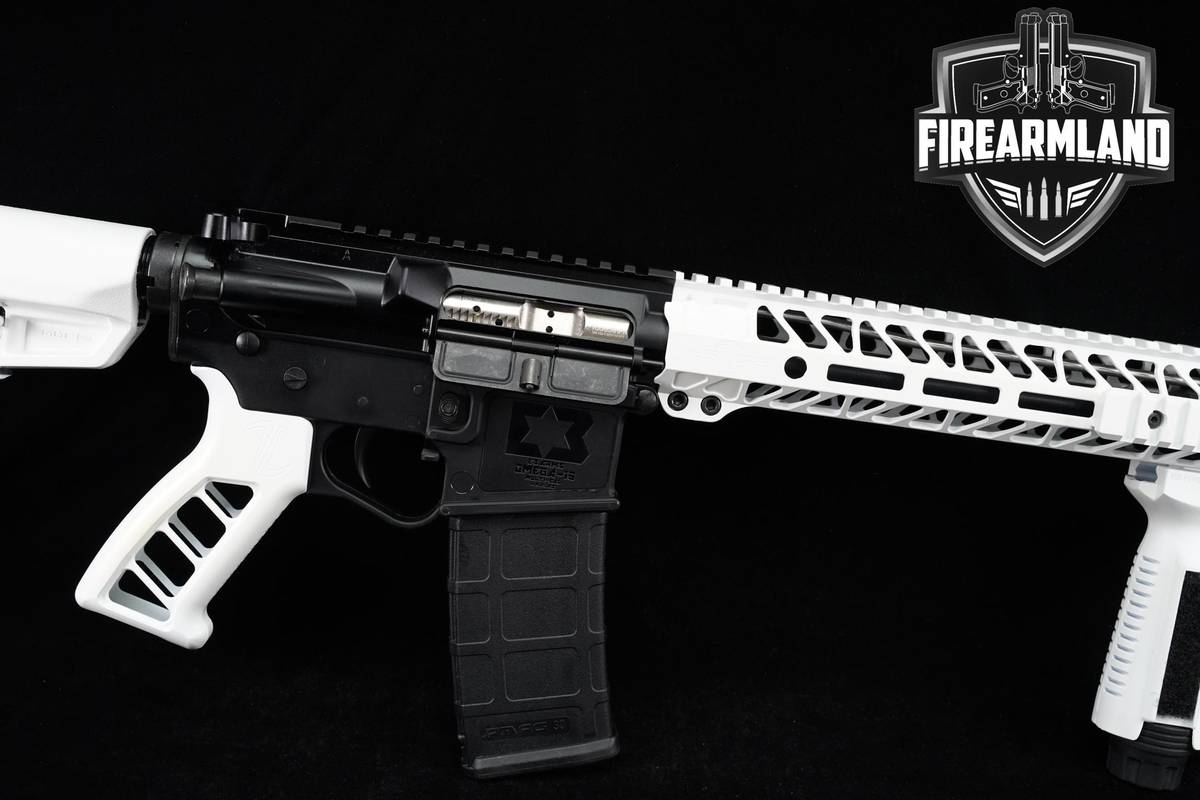 E3 Arms Omega-15 5.56 NATO AR15 16" Black & White Sporting Rifle Omega15