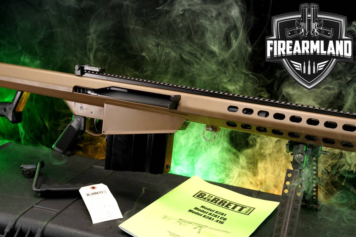 Barrett Model 82A1 416Barrett 29 FDE 82-A1 M82 ELR +ORIG CASE, BIPOD