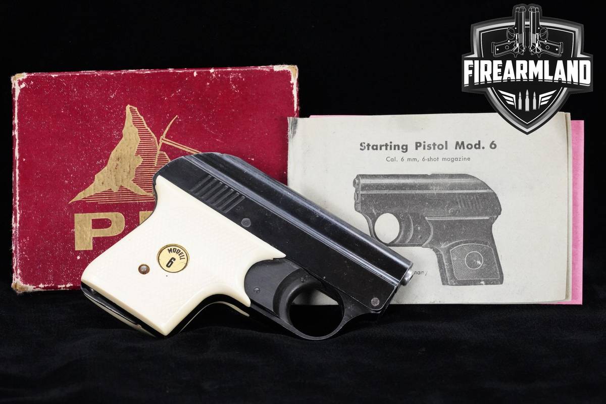 PIC Starting Pistol Model 6 6mm Blank 2" Blued PIC-Starting Pistol ORIG BOX