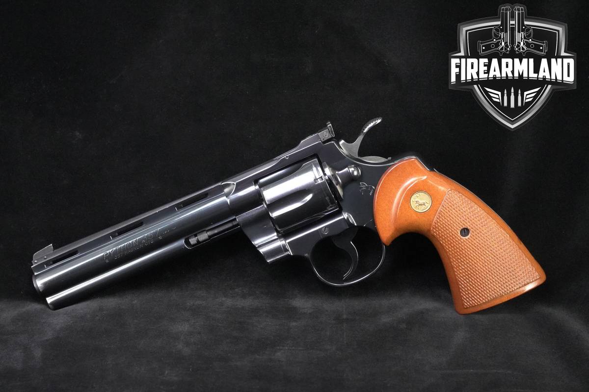 VINTAGE! 1976 Colt Python 357 Magnum 6" Blued Colt-Python +ORIG BOX