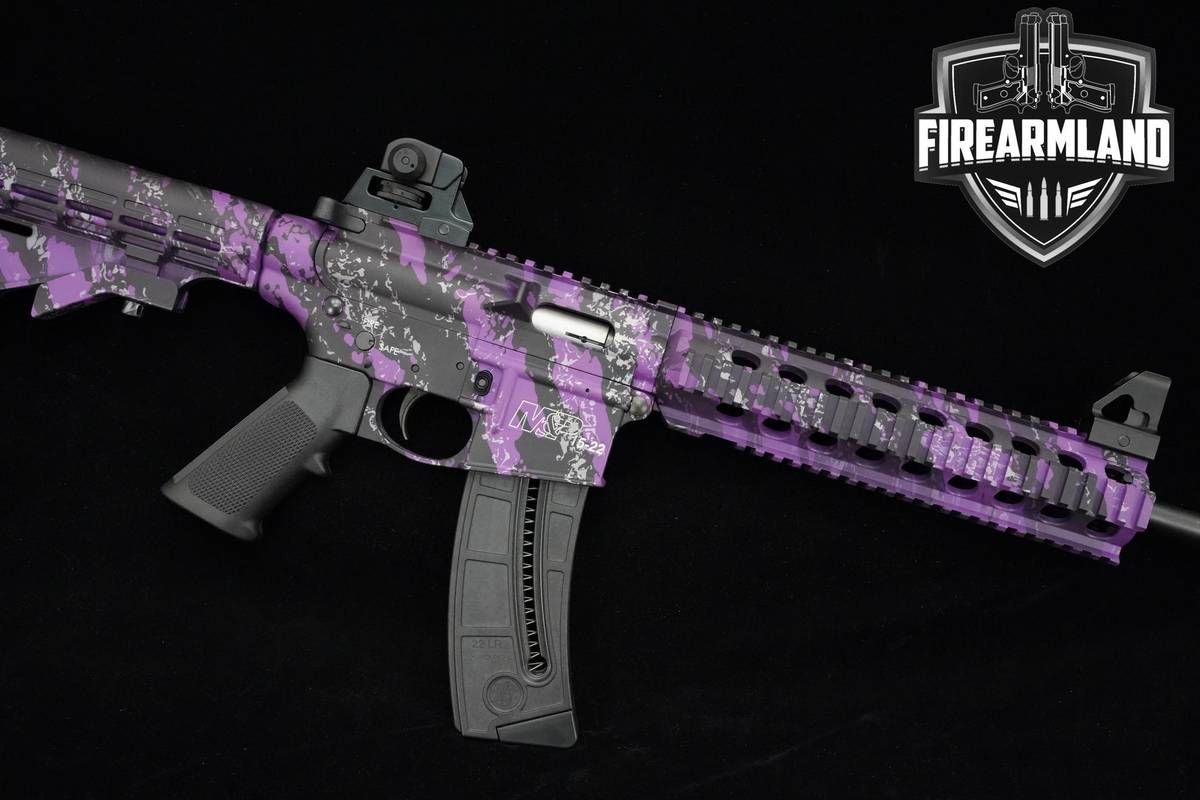 Smith & Wesson M&P15-22 22LR 16" Purple Muddy Girl S&W M&P15-22 15/22
