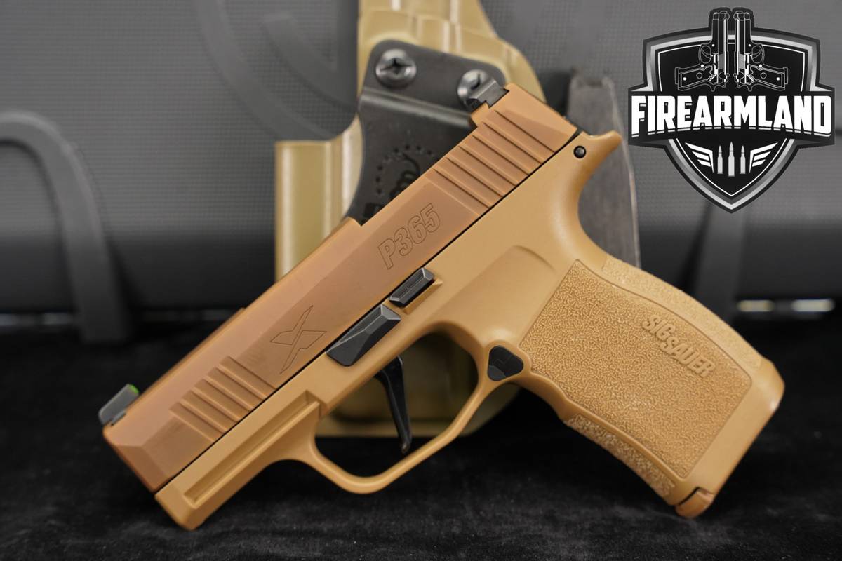 Sig Sauer P365X 9mm Optics-Ready Coyote Tan P 365 X +2 MAGS, CASE & HOLSTER