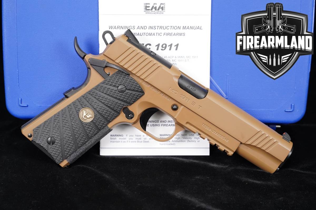 Girsan MC1911 S T 45 ACP 1911 5" FDE MC1911ST TURKEY +ORIG CASE