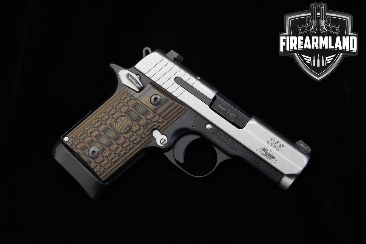 Sig Sauer P938 SAS 9mm 1911 3" Two-Tone P938 1911 P-938 ORIG CASE