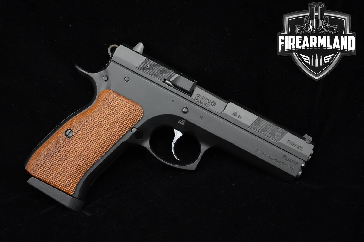 DISCONTINUED CZ 97 B 45 ACP Black Polycoat CZ CZ97 +2 MAGS & ORIG CASE