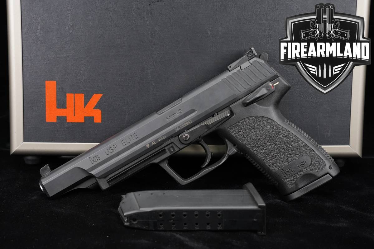 Heckler & Koch H&K USP Elite 9mm 6.02" USP9 +2 MAGS & ORIG CASE