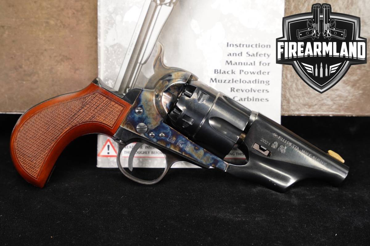 F.lli Pietta 1860 Snub Nose .44 Flli 3" Color Case-Hardened +ORIG BOX