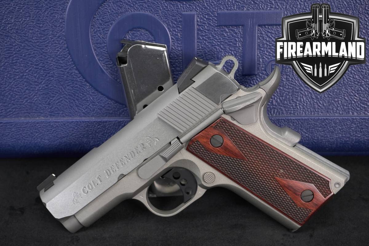 Colt Defender Lightweight 45 ACP 1911 3" Stainless CCW Novak Sights +2 MAGS