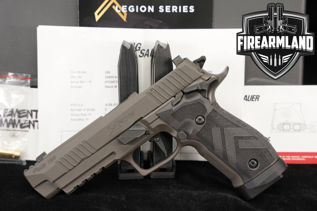 Sig Sauer P226 X-FIVE Legion 9mm Optics-Ready P-226 COMP +3 MAGS, ORIG CASE