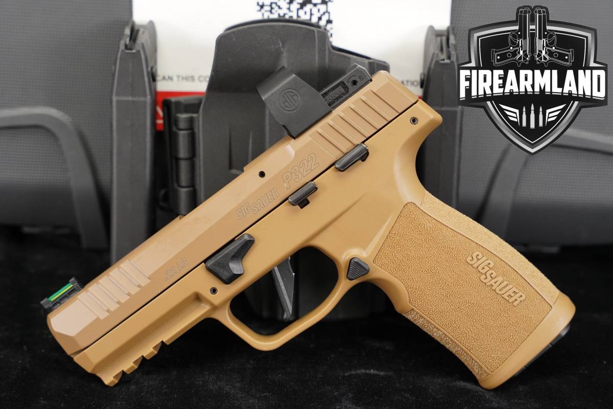Sig Sauer P322 Coyote TACPAC 22LR Optics-Ready P 322 +3 MAGS & ORIG CASE