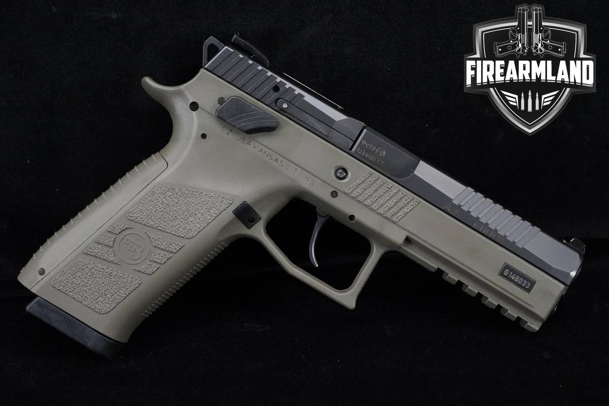 CZ P-09 OD Green 9mm 4.54" Two-Tone CZ P09 +2 MAGS & ORIG CASE