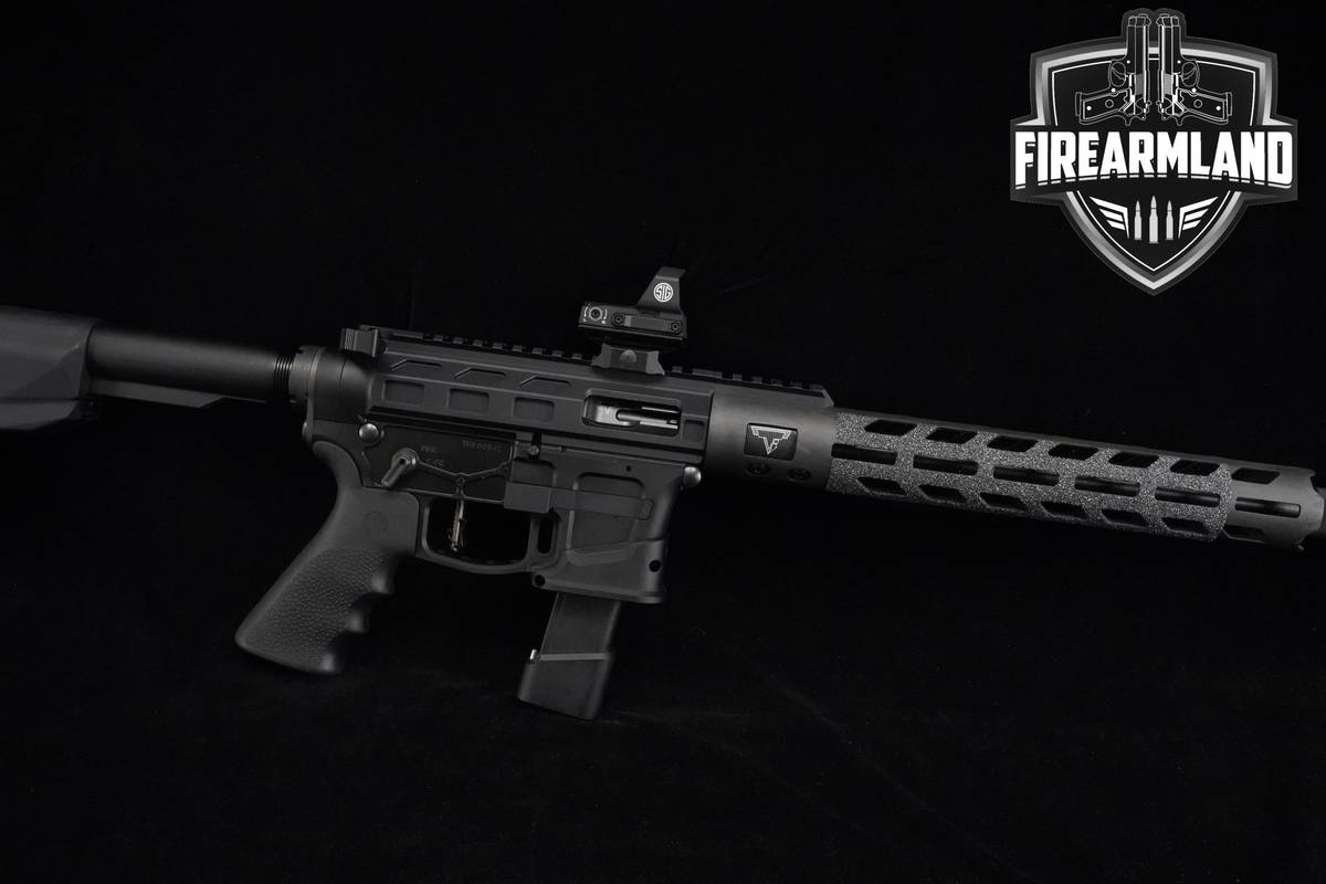 Taran Tactical TTI TR-9 9mm AR9 16" AR-9 +3 MAGS, ORIG CASE & OPTIC