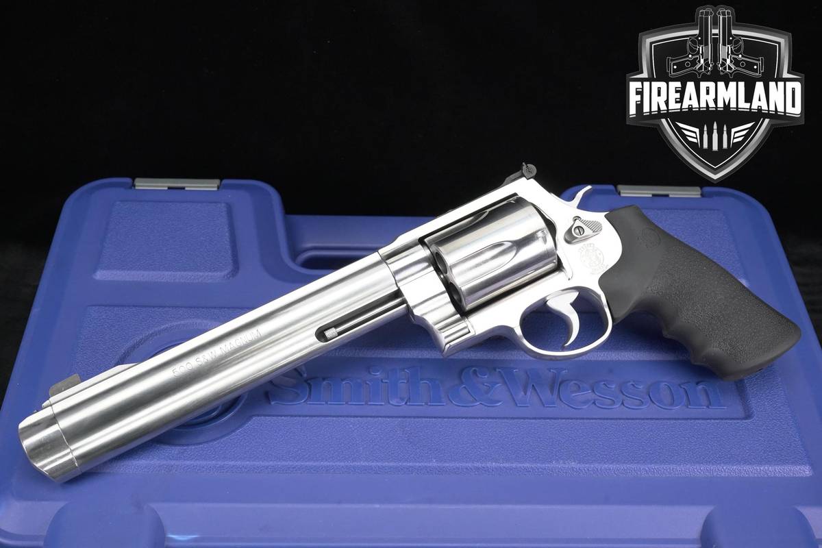 HAND CANNON Smith & Wesson Model 500 500S&W Mag 8.375" Stainless +ORIG CASE