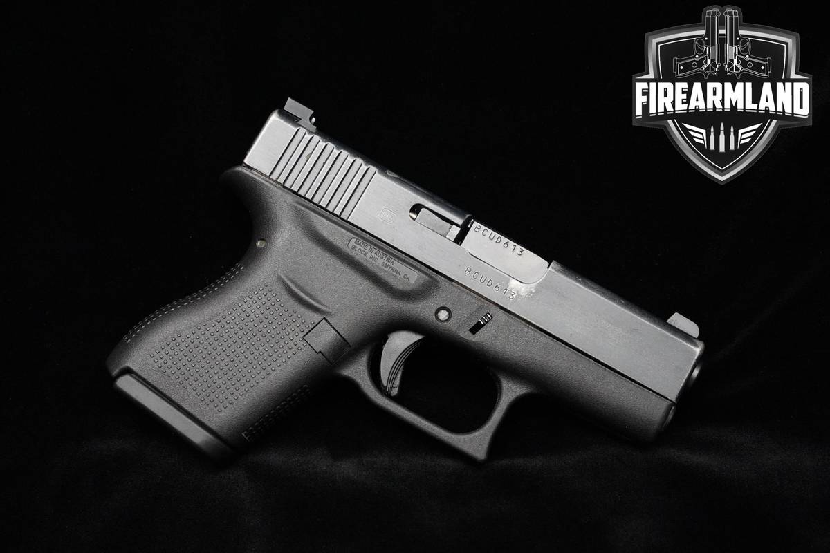 Glock 43 9mm 3.41" Black DLC Glock G43 G-43 +2 MAGS & ORIG BOX