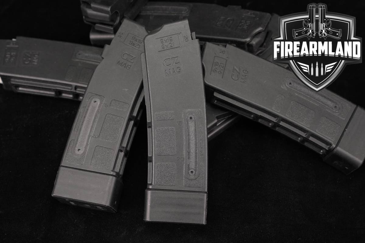 CZ SEVEN (7) Scorpion Evo 20 Round Magazines 9mm Luger Mags