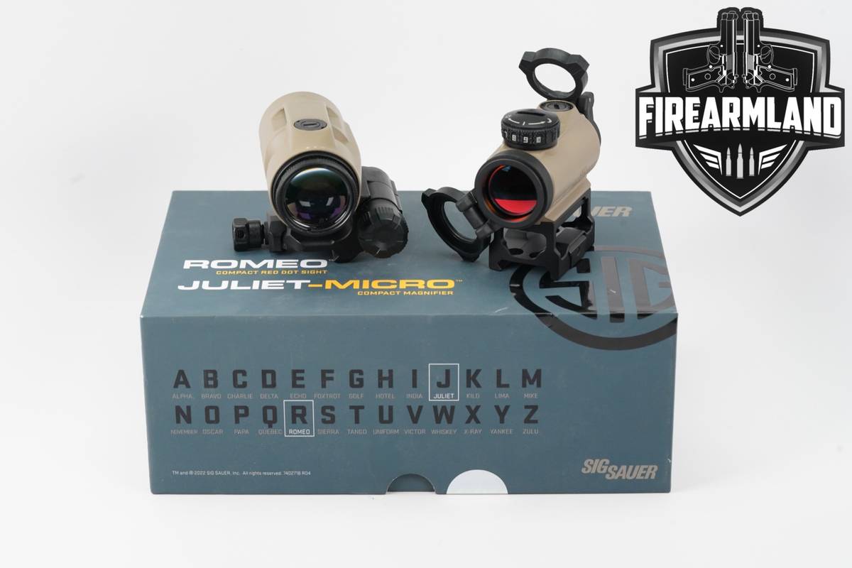 Sig Sauer Romeo-MSR & Juliet3 Micro Magnifier Combo 3x Magnification 2 MOA