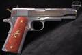 Colt Government Model Lost State of Jacinto .45 ACP Stainless/Gold in Excellent Condition Image 3