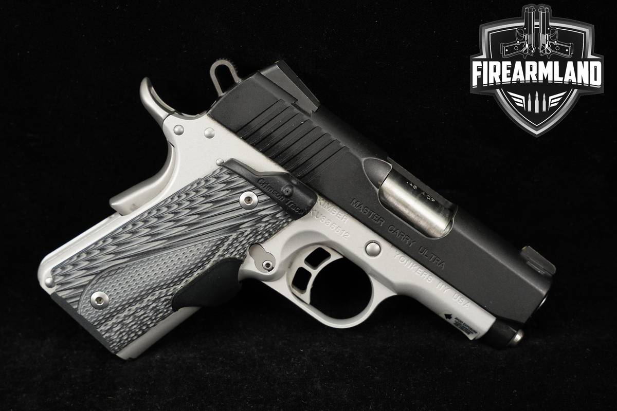 Kimber Master Carry Ultra 45 ACP 1911 3" Two-Tone SAO Pistol +ORIG CASE