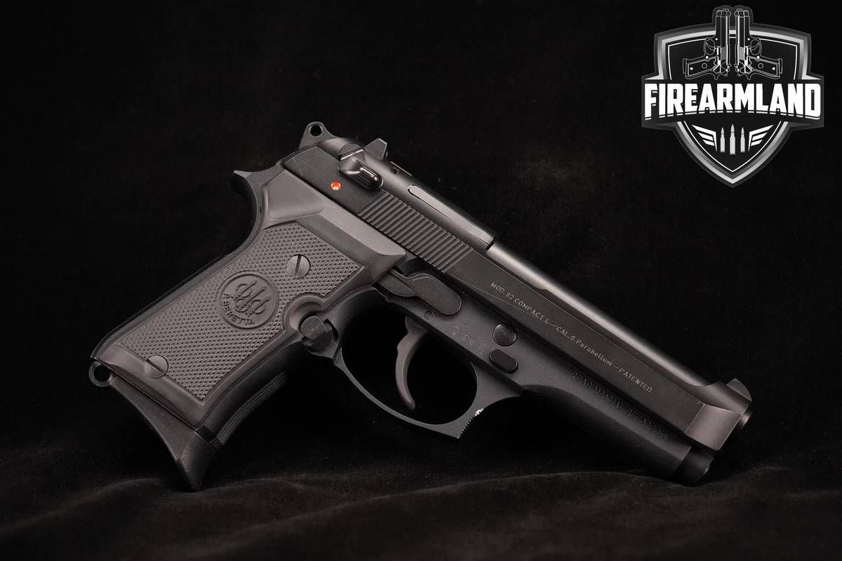 Beretta 92 Compact L 9mm 4.25" Black Bruniton M92 +2 MAGS & ORIG CASE