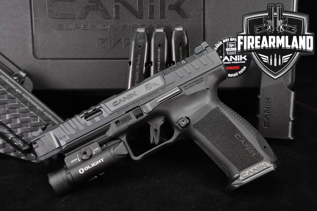 Canik SFx Rival 9mm Optics-Ready 5" +4 MAGS, ORIG BOX, HOLSTER, OLIGHT