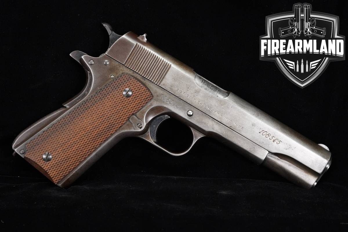 VINTAGE 1961 DGFM Pistola Sistema Colt Model 1927 45 ACP Argentine 1911 5"