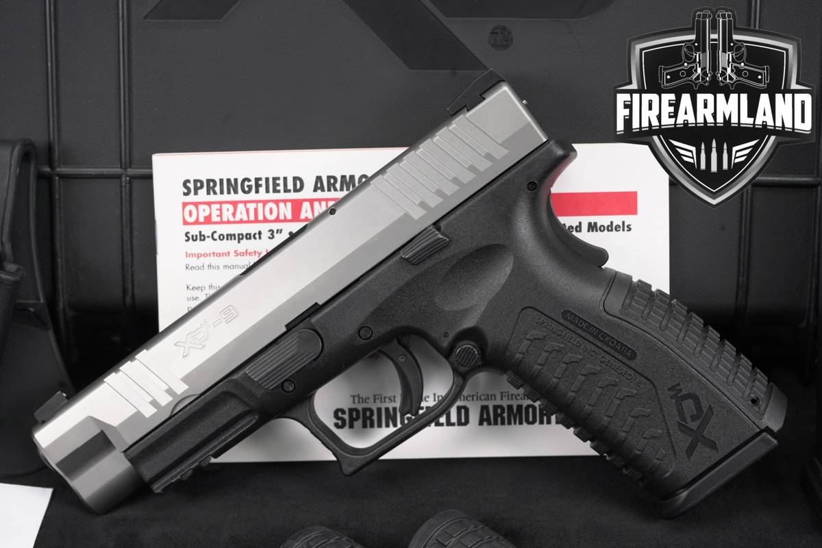 Springfield Armory XD-M 9mm 4.5 Two-Tone Stainless XDM +ORIG CASE & HOLSTER