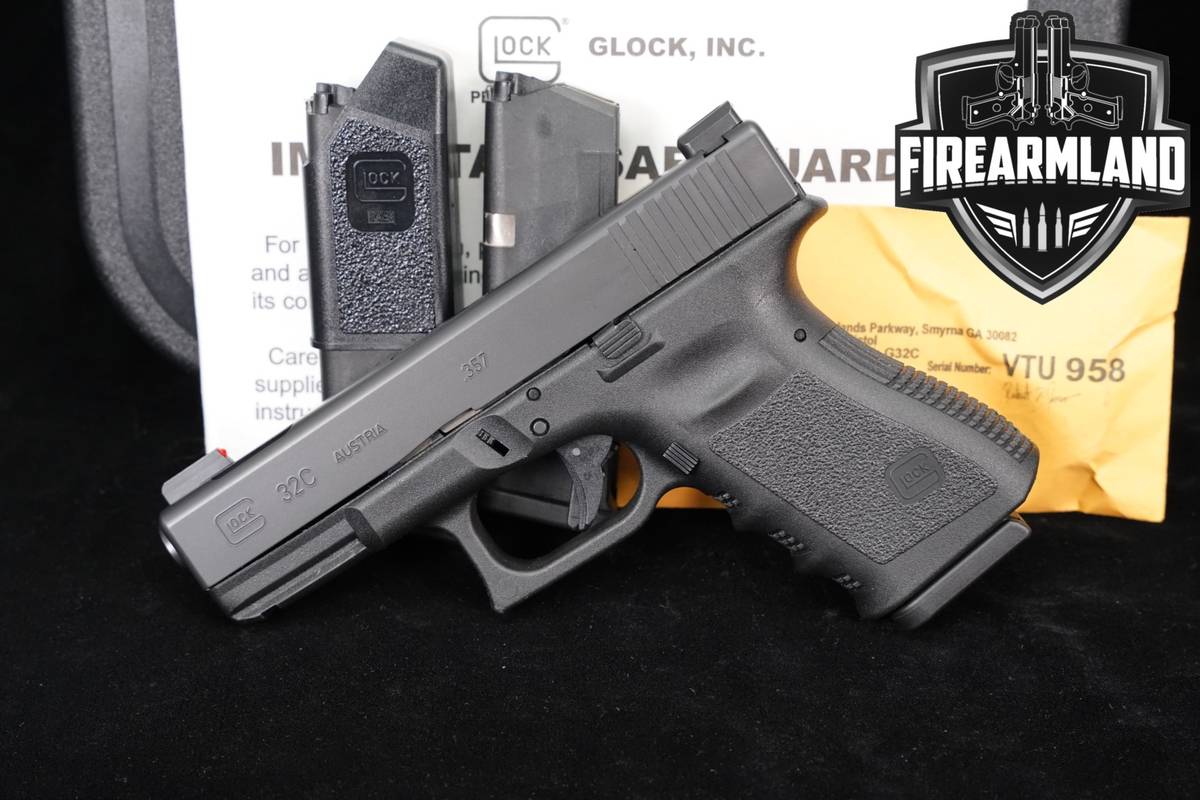 Glock 32C Gen3 G32C Gen 3 357 SIG 4.02" PORTED +THREE MAGS & ORIG CASE
