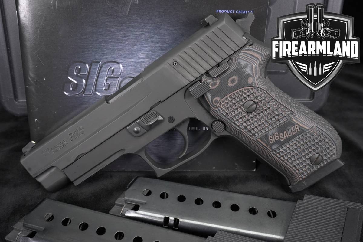 Sig Sauer P220 Nitron 45 ACP 4.4" P 220 +3 MAGS & ORIG CASE