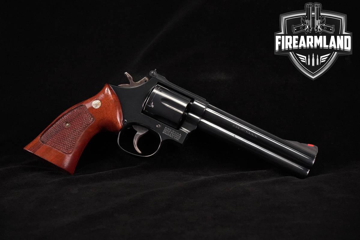 VINTAGE 1985 Smith & Wesson S&W Model 586 357 Magnum 4" Blued M586 DA/SA