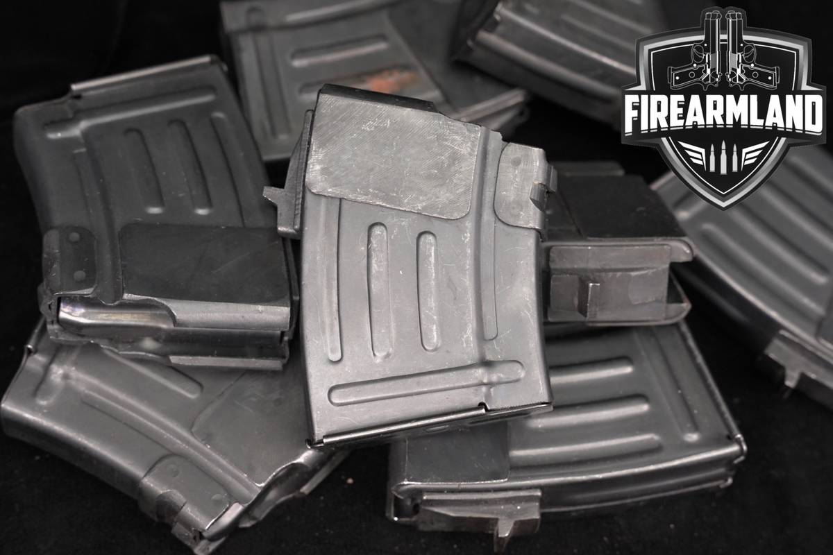 EIGHT (8) Norinco Chinese Flatback 5-Round Magazines AK47/AKM Pattern Mags