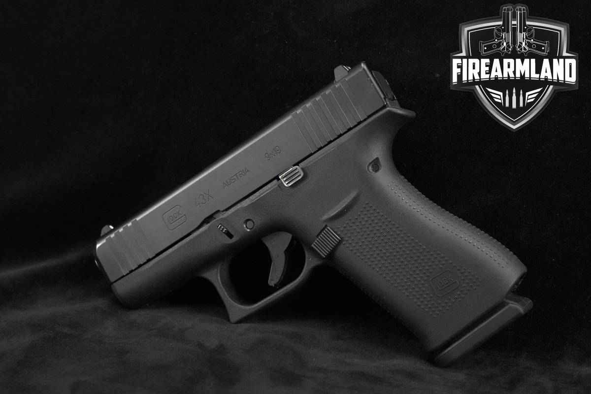 Glock 43X Slimline 9mm 3.4" Glock-43X G43X +2 MAGS & ORIG CASE