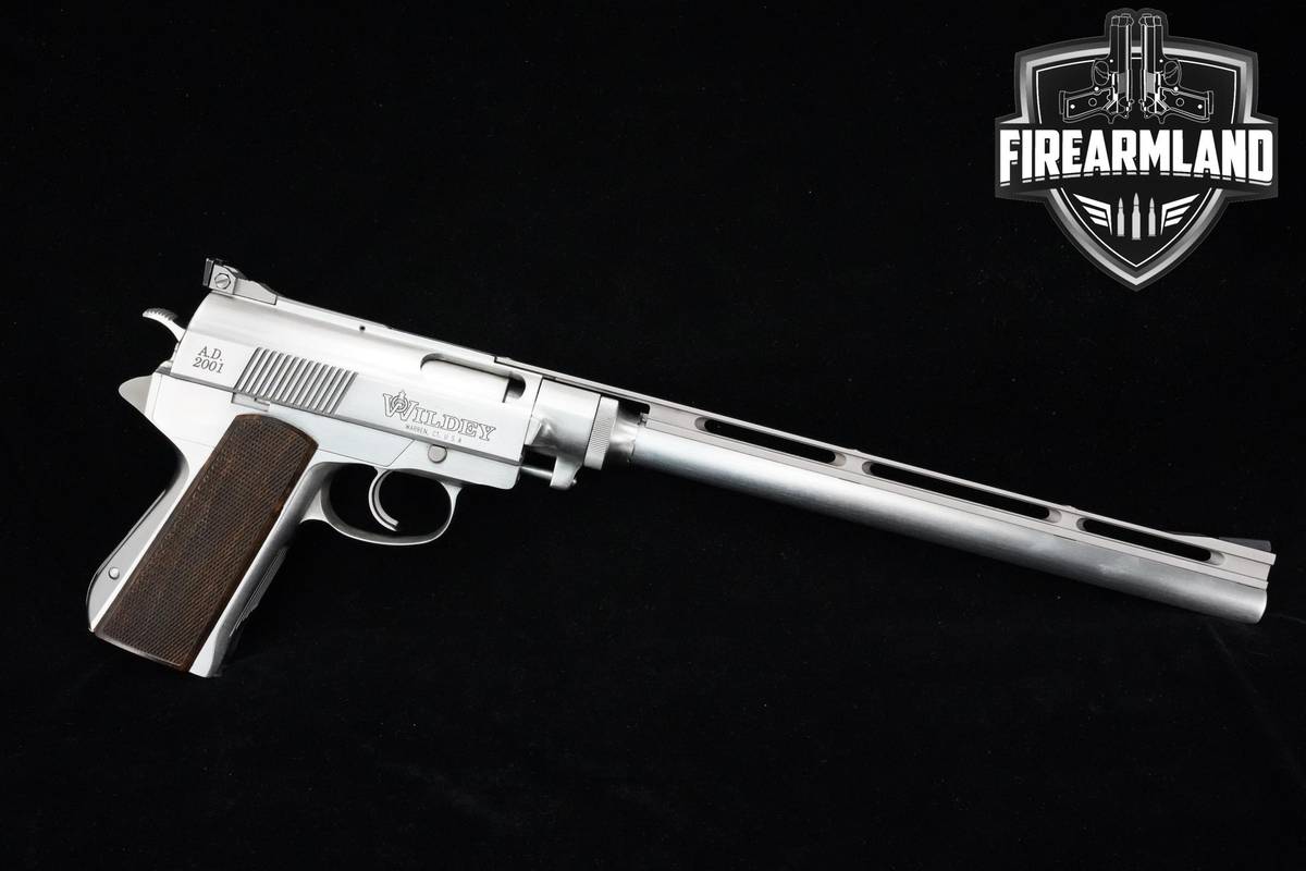 DEATH-WISH Wildey Auto-Pistol 475-Wildey-Magnum 14" Stainless Auto-Pistol