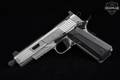 Nighthawk Custom Agent 2 Government, Threaded Barrel 9mm Luger Two-Tone Stainless in Excellent Condition Image 4