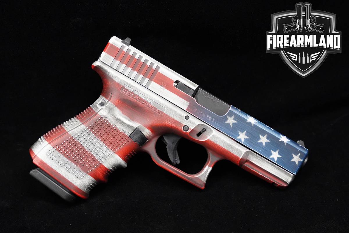 Glock 19 G19 Gen4 Battleworn US Flag Edition 9mm 4.02" Glock-19 G-19 Gen-4