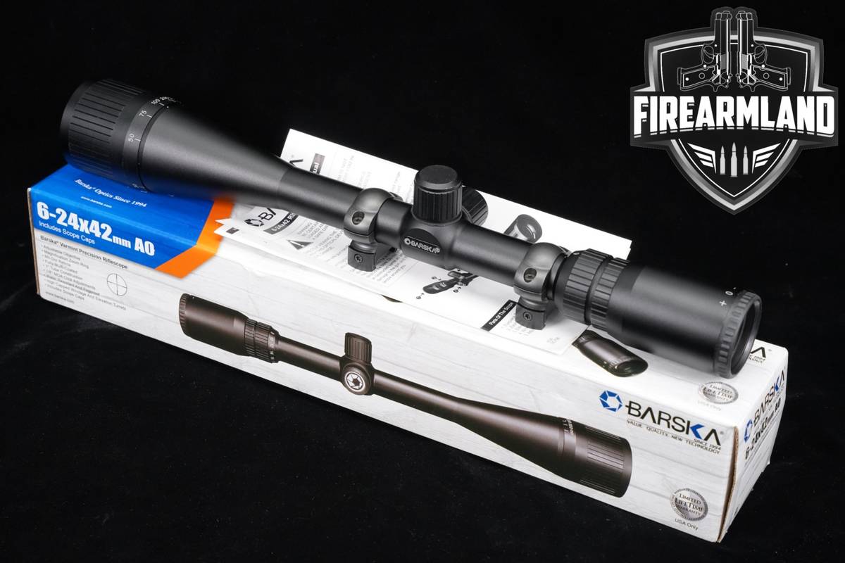 Barska Varmint Precision Riflescope 6-24x42mm AO Mil-Dot Reticle SFP VPR