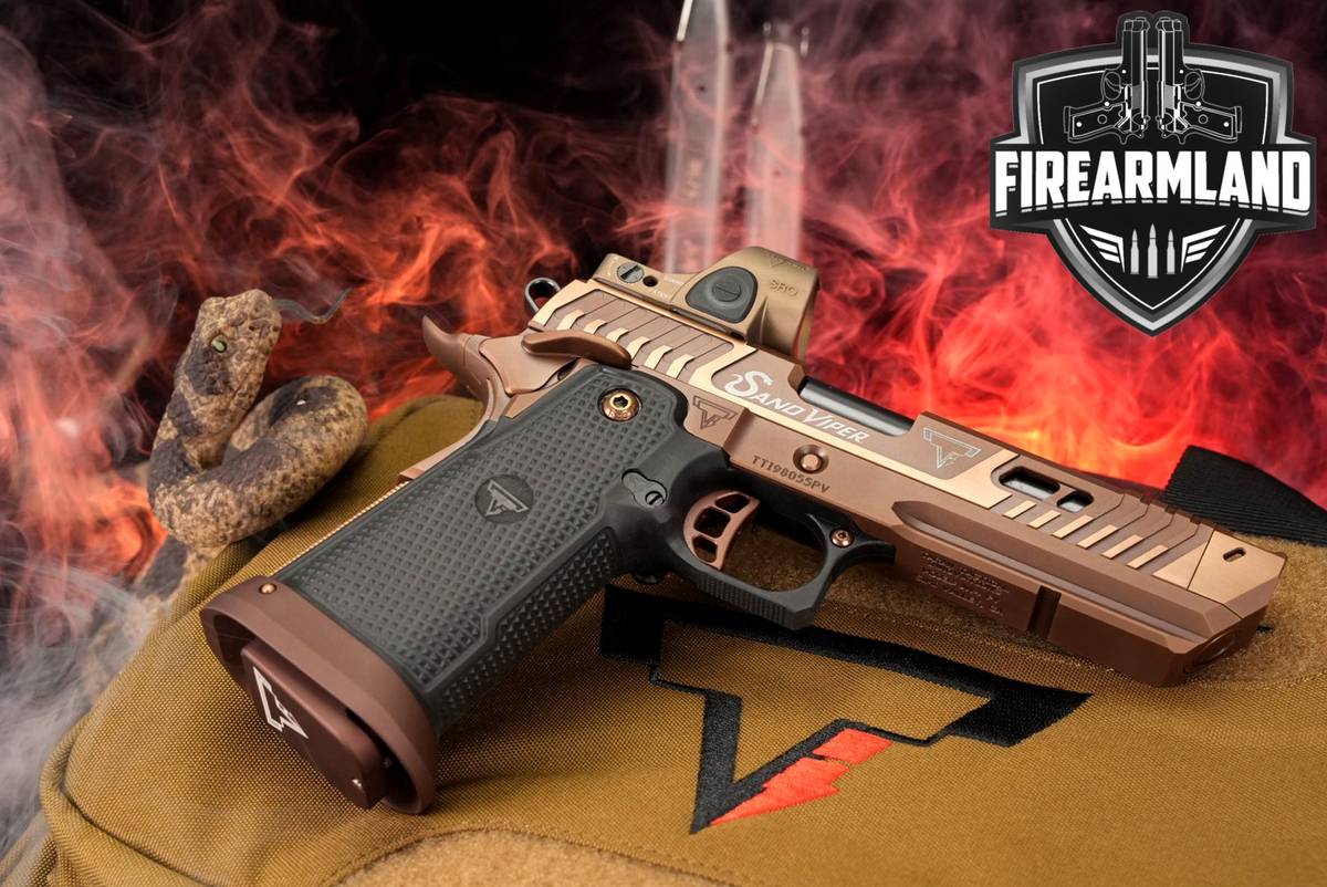 Taran Tactical TTI SAND VIPER JW4 PV 9mm 1911 2011 +ORIG CASE, TRIJICON SRO