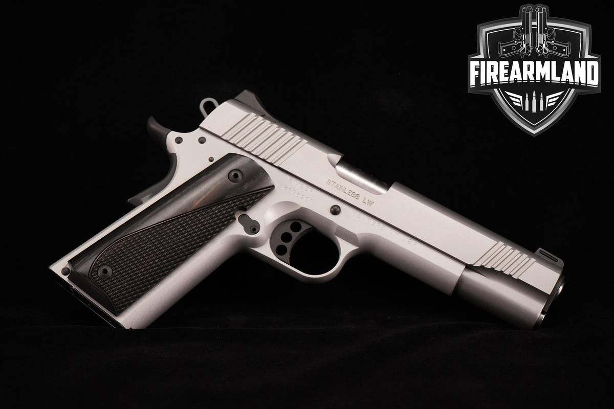 Kimber Stainless LW Arctic 45 ACP 1911 5.0" Brushed & Matte Stainless 3MAGS