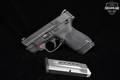 Smith & Wesson (S&W) M&P9 Shield M2.0, Integrated Crimson Trace Laser, No Thumb Safety 9mm Luger Black in Very Good Condition Image 2